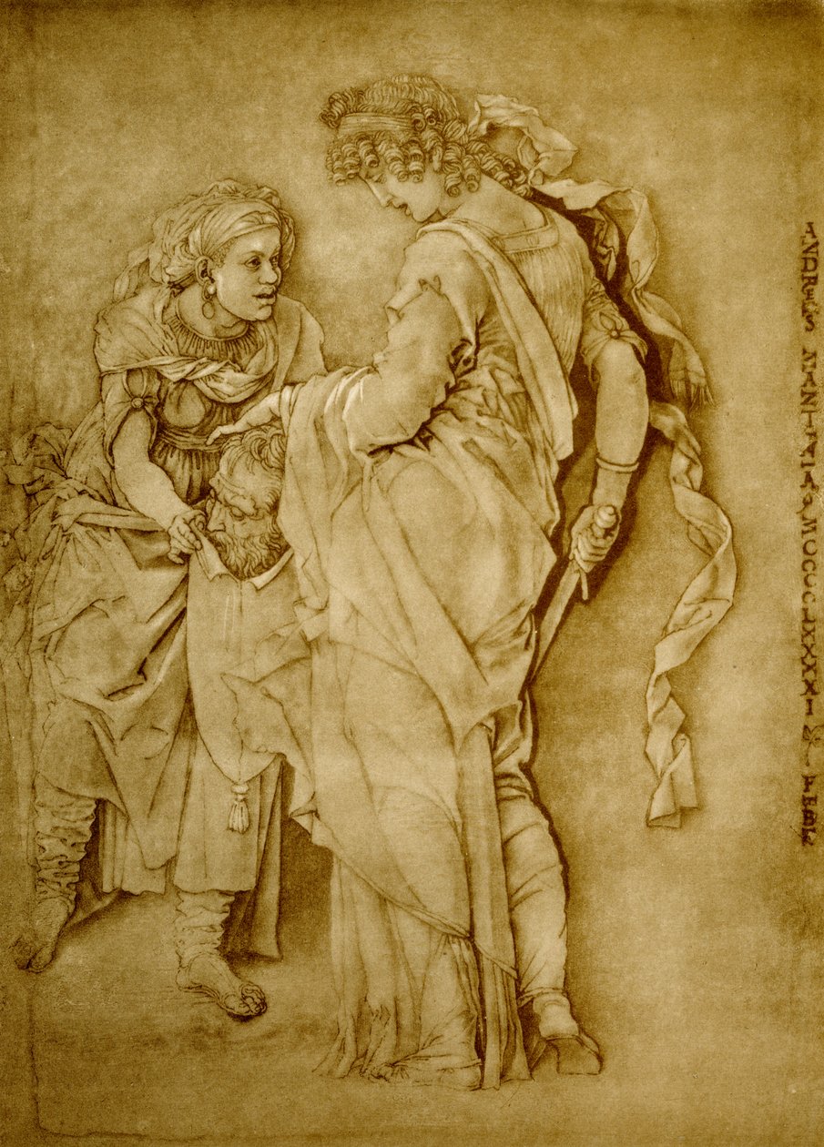 Disegno del rinascimento italiano con due figure femminili della mitolgia